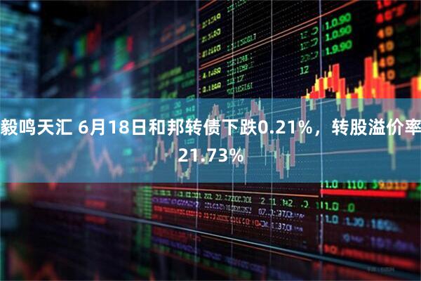 毅鸣天汇 6月18日和邦转债下跌0.21%，转股溢价率21.73%