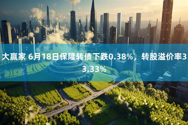 大赢家 6月18日保隆转债下跌0.38%，转股溢价率33.33%